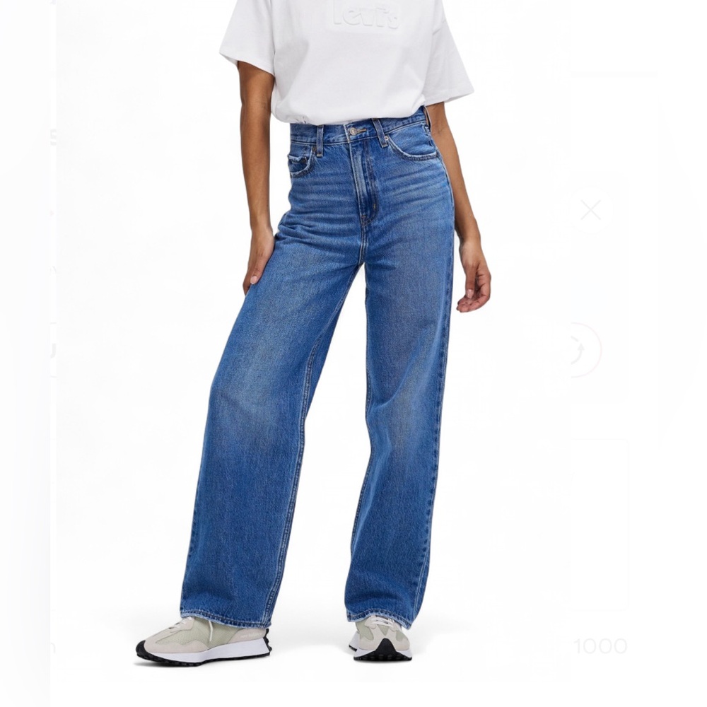 Levi's Blue Relaxed High Loose Jeans Size 29
